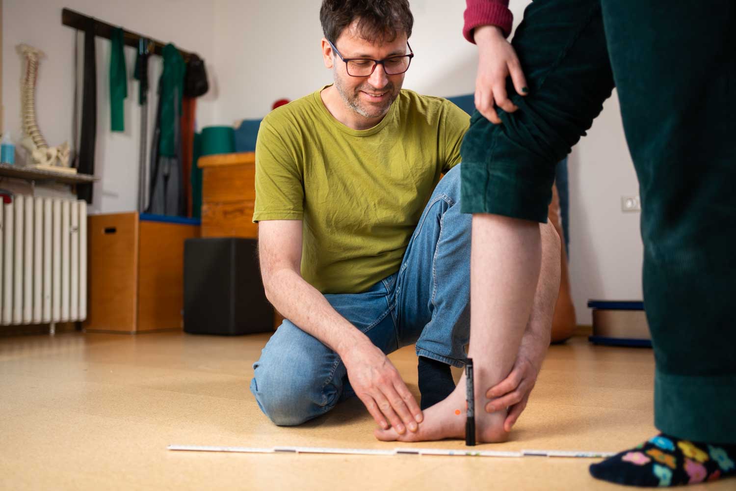 Tobias Amshoff Fuß Behandlung Physiotherapie